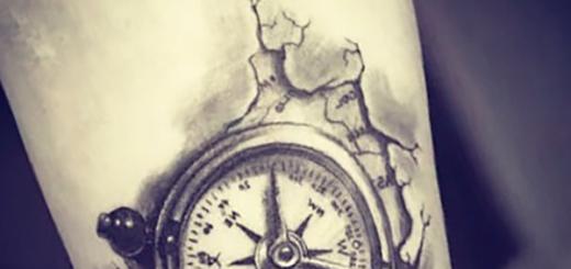 Ką reiškia kompaso tatuiruotė?