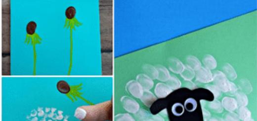 Апликация от цветна хартия Апликация от хартиена торта за детска градина