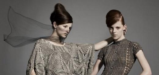 Vanesa Montoro Crochet զգեստների մոդելները Vanessa Montoro-ի նախշերով