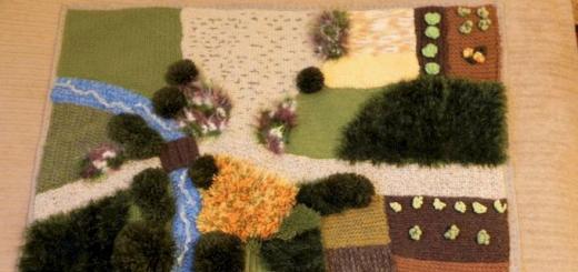 Плетени детски площадки и плетени образователни килими
