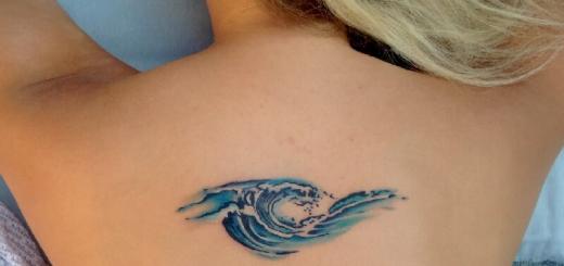 Водни татуировки, идеи и значения Водни татуировки