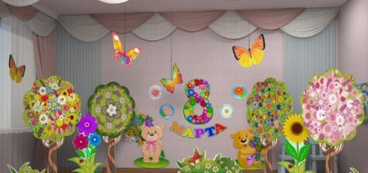 Украса на музикалната зала в детската градина за празниците Новогодишна зала в детската градина